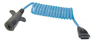 Hopkins 47075 Flex Coil 7-Way RV Blade to 5-Way Flat Wiring Adapter