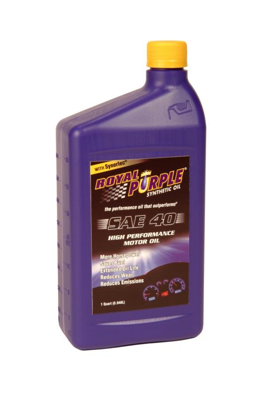 Picture of Royal Purple 01040 SAE 40 High Performance Synthetic Motor Oil - 1 Quart
